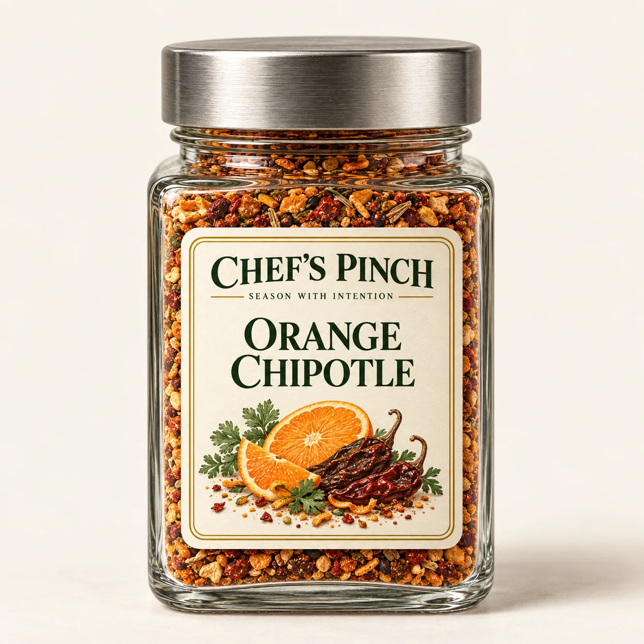 Orange Chipotle labeled bottle concept